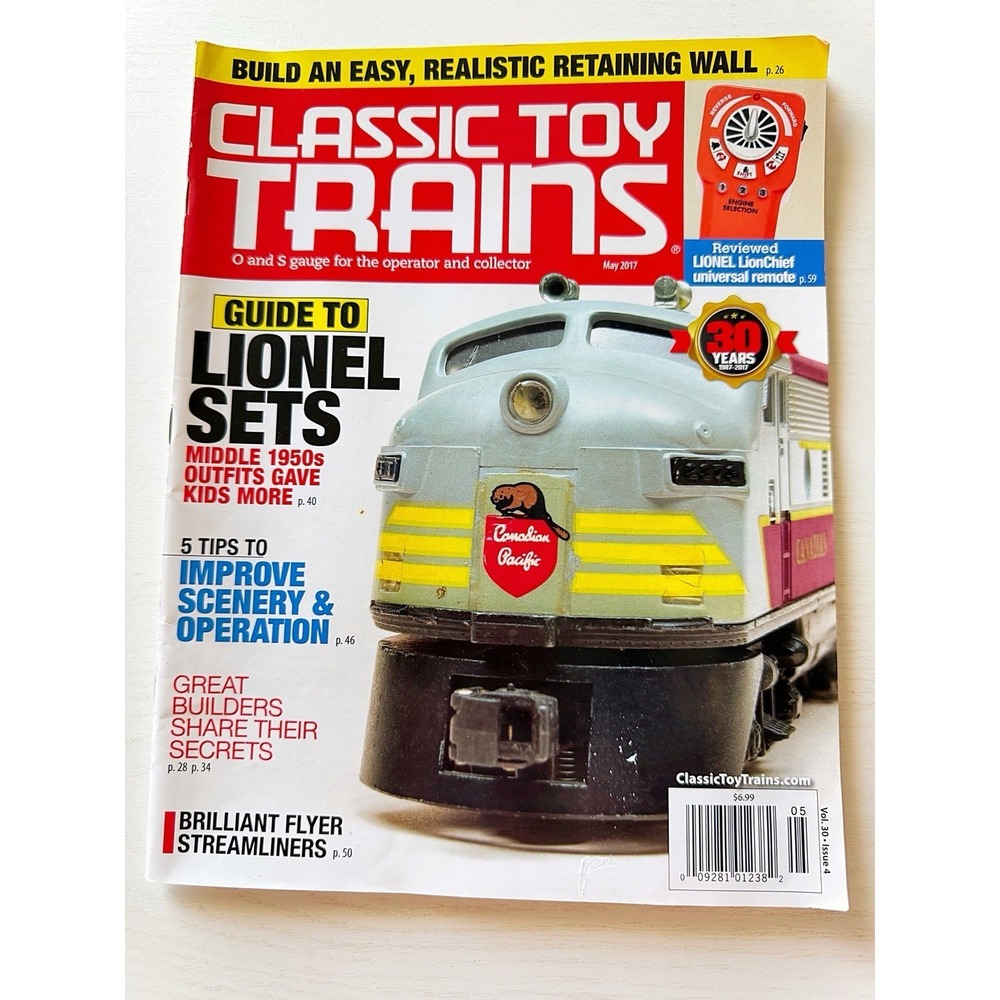 Classic Toy Trains Magazine O & S Gauge May 2017 Volume 30 Issue 4